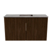 Mondiaz JOYA-DLUX Meuble de salle de bains 70cm - couleur Walnut - Vasque FAYE position Milieu 1 trou de robinet couleur Oza. SW1424557