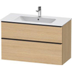 Duravit D-neo Meuble sous vasque 101x46.2x62.5cm 1 tiroir Chêne naturel mat SW641049