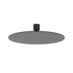 IVY Pact Ensemble de douche pluie - encastré - symmetry - inverseur d'arrêt 2 voies - bras de plafond 15 cm - tête de douche slim 20 cm - support avec sortie - flexible de douche 150 cm - douchette satin spray - Noir mat PED SW1036244