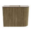Mondiaz JOYA-DLUX Meuble de salle de bains 51,6cm - arrondi droit couleur Dusk - Vasque FAYE position Gauche Sans trou de robinet couleur Arena SW1425758