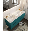 Mondiaz VICA ensemble de meuble de salle de bain - 120cm - meuble sous-vasque smag - 4 tiroirs - lavabo denia double - 2 trous de robinet - version XL 60cm de haut SW1090229