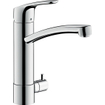 Hansgrohe Focus E2 keukenkraan RVS look 0450902