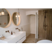 BRAUER Créer Douche à l'italienne - 120x200cm - sans profil - anti-calcaire - verre de sécurité 8mm - cuivre SW486552