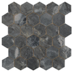 Terravito Ivello wandtegel - 26.3x27.4cm - Natuursteen look - Dark gepolijst (zwart) SW1119965