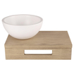 Differnz Ruz Vasque - 25x25x11.5cm - céramique - ronde - blanc mat SW705517