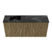Mondiaz JOYA-DLUX 90cm toiletmeubel - kleur Dusk - Wastafel FAYE positie Links 1 kraangat kleur Lava. SW1423247