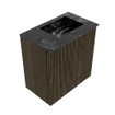 Mondiaz JOYA-DLUX Meuble de toilette 40cm - couleur Shadow - Vasque FAYE position Droite 1 trou de robinet couleur Lava. SW1422827