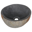 Differnz ruz lavabo en pierre de rivière diamètre 23 25 cm SW705479