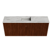 Mondiaz JOYA-DLUX 100cm meuble de toilette - couleur Ruby - Vasque FAYE position Milieu 1 trou de robinet couleur Glace. SW1423547