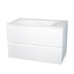 BRAUER Joy ensemble de meuble 80x51.5x45.5cm avec lavabo en finestone 1 trou de robinet mat blanc SW416751