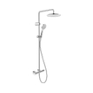 Duravit Shower Systems Douchesysteem - thermostatisch - HOH=15cm - hoofddouche Ø25.2cm - handdouche rond - glans chroom SW962518