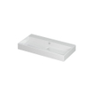 INK Unlimited wastafel - 90x45x11cm - 1 wasbak - 0 kraangaten - porselein wit glans SB0202041