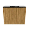 Mondiaz JOYA-DLUX Meuble de toilette 50cm - couleur Oak - Vasque FAYE position Milieu Sans trou de robinet couleur Lava SW1422034