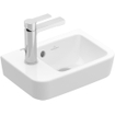 Villeroy & Boch O.novo lave-mains 36X25cm - 1 trou de robinet à gauche avec trop-plein ceramic+ blanc SW448500