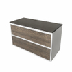 Saniclass new future meuble de salle de bains façade chêne noir 100cm SW24993