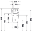 Duravit Me by starck urinoir wit-mat wit SW297054