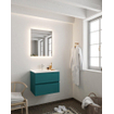ENSEMBLE DE MEUBLE MONDIAZ VICA - 60cm - 2 tiroirs - lavabo Cloud central - 1 trou de robinet - solid surface smag SW411292