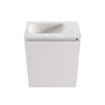 MONDIAZ TURE-DLUX Meuble toilette - 40cm - Cale - EDEN - vasque Ostra - position gauche - 1 trou de robinet SW1104725