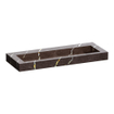 BRAUER Coral lavabo - 120x46x10cm - 1 bassin - 0 trous de robinet - composite - effet marbre - Copper Brown SW957308