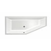 Xenz Society Hoekbad - 170x75x48 - afvoer Midden - Links - Compact - acryl - wit SW102918