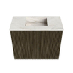 Mondiaz JOYA-DLUX Meuble de salle de bains 50cm - couleur Shadow - Vasque FAYE position Milieu Sans trou de robinet couleur Ostra. SW1422982