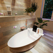 MONDIAZ FLOAT Baignoire îlot - 170x80cm - Rouille/talc SW491501