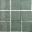 Terravito Viondo carreau mural - 13x13cm - 10mm - Carré - Jade Brillant SW542670