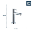 FugaFlow Eccelente Sobrado Robinet lave-mains - 14.4cm - eau froide - Chrome SW812042