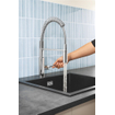 GROHE Get Keukenkraan - hoog - 2 straalsoorten - met profesionele handdouche - chroom SW206999