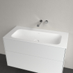 Villeroy & Boch Finion lavabo-plan pour meuble - 100x50 sans trou de robinetterie sans trop-plein stonewhite Ceramic+ stone white SW209389