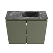 MONDIAZ TURE-DLUX Meuble toilette - 60cm - Army - EDEN - vasque Lava - position droite - 1 trou de robinet SW1105189