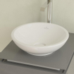 Villeroy & Boch Loop lavabo sur pied 38 cavec avec trop-plein incl. bouchon blanc MODÈLE D'EXPOSITION SHOW21562