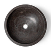 Wiesbaden Raw vasque à poser ronde 40x12 cm pierre dure adoucie SW95993
