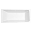 Xellanz Santino SQ baignoire encastrée duo 180x80x49 cm blanc mat SW643232