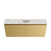 MONDIAZ TURE-DLUX 120cm meuble WC Oro. EDEN lavabo Glace position au milieu. Sans trou de robinet. SW1105176