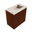 Mondiaz JOYA-DLUX 40cm toiletmeubel - kleur Ruby - Wastafel FAYE positie Rechts Zonder kraangat kleur Nata. SW1425408