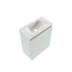 MONDIAZ TURE-DLUX Meuble toilette - 40cm - Greey - EDEN - vasque Ostra - position centrale - sans trou de robinet SW1104894