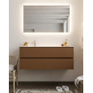 Mondiaz VICA ensemble de meuble de salle de bain - 120cm - meuble sous-vasque reposant - 2 tiroirs - lavabo moon gauche - 1 trou de robinet - version XL 60cm de haut SW1089676