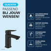Grohe Dice Wastafelmengkraan - s-size - opbouw - klikwaste - mat zwart SW1440587
