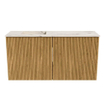 Mondiaz JOYA-DLUX 80cm meuble de toilette - couleur Oak - Vasque FAYE position Gauche 1 trou de robinet couleur Nata. SW1424018