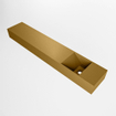 Mondiaz TYNE Fontaine - 120x23x12cm - lavabo Droit - sans trous de robinet - solid surface - Oro SW1026170