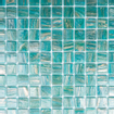 The Mosaic Factory Amsterdam mozaïektegel - 32.2x32.2cm - wand en vloertegel - Vierkant - Glas Turquoise glans SW654804