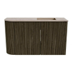 Mondiaz JOYA-DLUX 71.6cm meuble de toilette - arrondi gauche couleur Shadow - Vasque FAYE position Droite Sans trou de robinet couleur Arena SW1424825