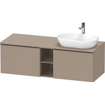 Duravit D-neo Meuble sous vasque 140x55x45.9cm 2 tiroirs Lin mat SW641219