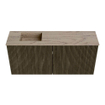 Mondiaz JOYA-DLUX 90cm toiletmeubel - kleur Shadow - Wastafel FAYE positie Links Zonder kraangat kleur Arena. SW1424808