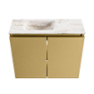 MONDIAZ TURE-DLUX Meuble toilette - 60cm - Oro - EDEN - vasque Frappe - position gauche - sans trou de robinet SW1102880