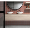 The Mosaic Factory Sevilla mozaïektegel - 29.6x29.9cm - wandtegel - Rechthoek - Porselein Terra Red Glans SW397942