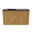 Mondiaz JOYA 70cm toiletmeubel - kleur Oak - Wastafel FAYE positie Links 1 kraangat kleur Urban. SW1421192