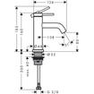 Hansgrohe Tecturis robinet colonne 80 avec poignée droite chrome SW918647