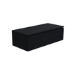 Arcqua living meuble de base 100x46x30cm 1 tiroir sans poignée panneau de particules mélaminé chêne noir SW909439